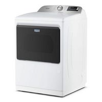 Maytag - 7.4 Cu Ft. Smart Gas Dryer with Pet Pro Option - White - Angle