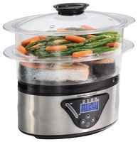 Hamilton Beach - 5.5-Quart Digital Steamer - Silver - Angle