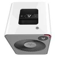 Vornado - VMHi500 Metal Whole Room Space Heater with Remote Control - White - Angle