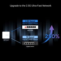 ASUS - QG-U1050 5-Port 2.5G Unmanaged Ethernet Switch - White - Angle