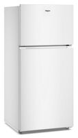 Whirlpool - 28 in. Wide 14 cu. ft. Top Freezer Refrigerator with Total Coverage Cooling - White - Angle