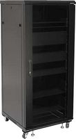 Sanus - Component 100 Series 27U A/V Rack - Black - Angle