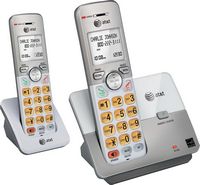 AT&T - EL51203 DECT 6.0 Expandable Cordless Phone System - Silver - Angle