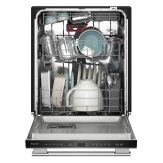 KitchenAid - 24 inch Third Level Jet Rack Dishwasher with 40+ Total Wash Jets 41 dBA - Stainless ... - Angle