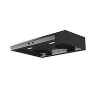 Zephyr - 36 inches - Externally Vented - Under cabinet Range Hood - Black Stainless Steel - Angle