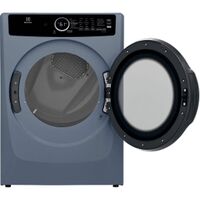 Electrolux - Front Load Perfect Steam™ Electric Dryer with Instant Refresh – 8.0 Cu. Ft - Denim Blue - Angle