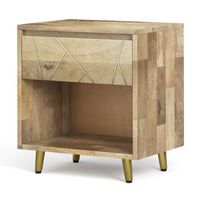 Simpli Home - Jager Bedside Table - Natural - Angle