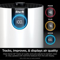 Shark - CleanSense™ Air Purifier with Odor Neutralizer Technology, covers 500 sq.ft. Captures 99.... - Angle