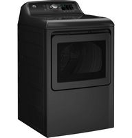 GE - 7.4 Cu. Ft. Electric Dryer with Sensor Dry - Diamond Gray - Angle