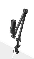 Sennheiser - Profile USB Microphone Streaming Set with Boom Arm, 3 m USB-C Cable & Mic Pouch - Black - Angle