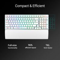 ASUS - ROG Strix Scope II 96 Full Size Wireless Mechanical Gaming Keyboard with Hot-Swappable ROG... - Angle
