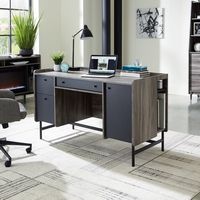 Sauder - Harvey Park Home Office Desk - Jet Acacia - Angle