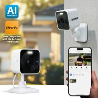 Defender - GO 2K AI POWERED Plug-in Power Indoor/Outdoor Home Security, Baby & Pet Camera - White - Angle
