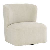 OSP Home Furnishings - Lucia Swivel Chair - Linen - Angle