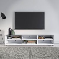 Hollywood Collection TV Stand with Open Cabinets for Most TVs up to 85