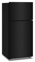 Amana - 28 in. Wide 14.3 cu. ft. Top-Freezer Refrigerator With A Large Crisper Drawer - Black - Angle