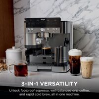 Ninja - Luxe Café Premier Series 3-in-1 Espresso, Coffee, and Cold Brew Machine with Grinder and ... - Angle