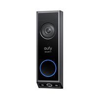 eufy - Smart Wi-Fi E340 2K Wired and Battery Operated Video Doorbell with Dual Cameras - Black - Angle