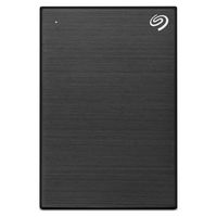 Seagate - One Touch with Password 4TB External USB 3.0 Portable Hard Drive with Rescue Data Recov... - Angle