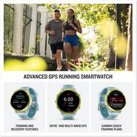 Garmin - Forerunner 570 GPS Smartwatch 47 mm Aluminum - Slate Gray Aluminum - Angle