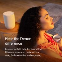 Denon - HOME 200 Wireless Smart Speaker - Charcoal - Angle