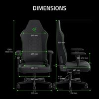 Razer - Iskur V2 X Ergonomic Gaming Chair - Dark Gray - Angle