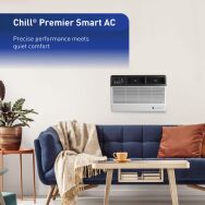 Friedrich - 10,000 BTU 450 Sq. Ft Window Air Conditioner with Remote Control Wi-Fi Enabled - White - Angle