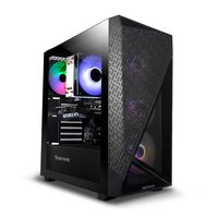 iBUYPOWER - Slate 6 MESH Gaming Desktop PC - Intel Core i5 14400F- NVIDIA GeForce RTX 4060 Ti 8GB... - Angle