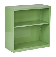 OSP Home Furnishings - Metal Bookcase - Green - Angle