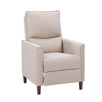 CorLiving - Alder Manual Fabric Recliner - Beige - Angle