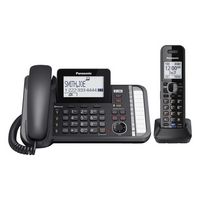 Panasonic - KX-TG9581B DECT 6.0 Expandable Cordless Phone System with Digital Answering System - ... - Angle
