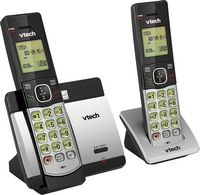 VTech - CS5119-2 DECT 6.0 Expandable Cordless Phone System - Gray/Black - Angle