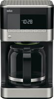 Braun - BrewSense 12-Cup Coffee Maker - Black/Stainless Steel - Angle