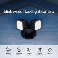 Blink - Wired Floodlight Camera - Smart security camera, 2600 lumens, HD live view, enhanced moti... - Angle