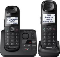 Panasonic - KX-TGL432B DECT 6.0 Expandable Cordless Phone System with Digital Answering System - ... - Angle