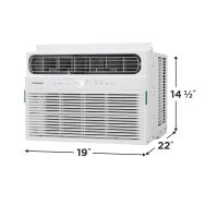 Frigidaire - 115V 14,000 BTU 700 Sq. Ft. Smart Window Air Conditioner with Remote - White - Angle