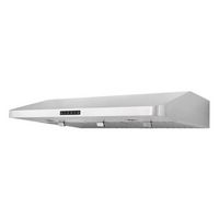 Windster Hoods - 36 inches - Under cabinet Range Hood - Stainless Steel - Angle