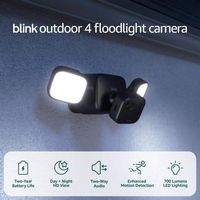 Blink - Outdoor 4 Floodlight Camera — Wireless smart security camera, 700 lumens, two-year batter... - Angle
