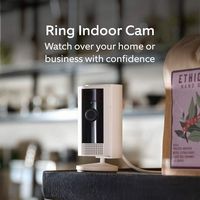 Ring - Indoor Plug-In 1080p Security Camera (2nd - Generation) with Privacy cover - White - Angle