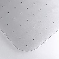 Floortex - Executive Corner Workstation Polycarbonate Chair Mat for Carpet 48 x 60 inches - Clear - Angle