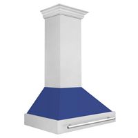 ZLINE DuraSnow - 30 inches - Externally Vented - Wall Range Hood - Silver - Angle