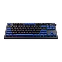 GAMDIAS - HERMES E7 TKL Wired Mechanical Red Switch Gaming Keyboard - Black and Blue - Angle