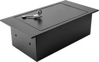 Barska - Floor Safe With Key Lock 0.22 Cubic Ft AX12656 - Black - Angle