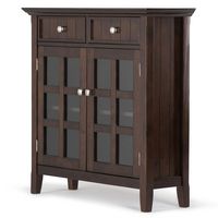 Simpli Home - Acadian Entryway Storage Cabinet - Brunette Brown - Angle
