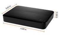 WD - Easystore 5TB External USB 3.2 Gen 1 Portable Hard Drive - Black - Angle