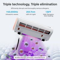 JIGOO - J300 Mattress Bed Vacuum Cleaner, Dust Sensor, UV & Ultrasonic, 13Kpa Suction 500W Handhe... - Angle