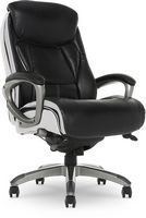 Serta - Lautner Executive Office Chair - Black with White Mesh Accents - Angle