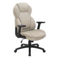 Office Star Products - Exec Bonded Lthr Office Chair - Taupe - Angle