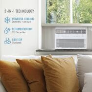 Keystone - 24,000 BTU 1,500 Sq. Ft. 230V Window Mounted Inverter Air Conditioner with Remote Cont... - Angle