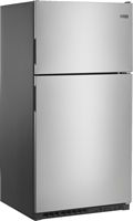 Maytag - 20.5 Cu. Ft. Top-Freezer Refrigerator - Stainless Steel - Angle